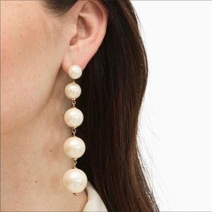 NEW- KATE SPADE girls in pearls statement earrings